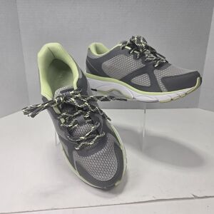 Vionic Tokyo Fitness Trainers Gray and Green Athletic Sneakers Women's Size 6